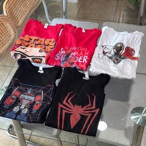 Disney marvel Kids t-shirt lot‎